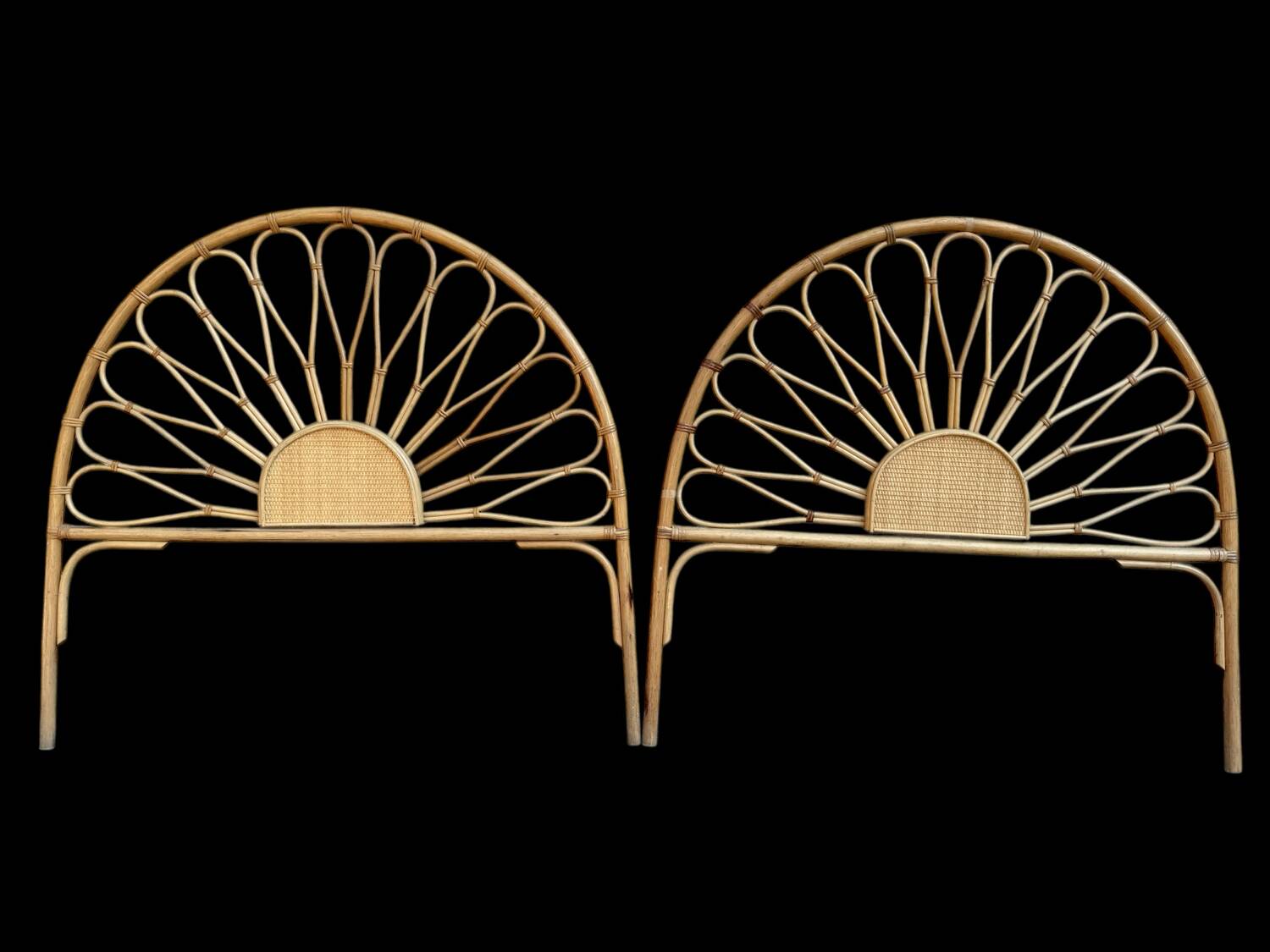 Rattan headboards from the 60s