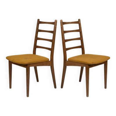Paire de Chaises Scandinaves Vintage ''Ladderback'' (1960) - À Restaurer