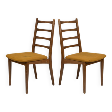 Pair of Vintage Scandinavian "Ladderback" Chairs (1960) - To Restore