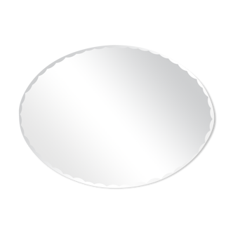 Oval beveled mirror 45x60cm