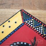 Hand Painted Decorative Dish, South African Pottery, By Nombulelo Mkiva