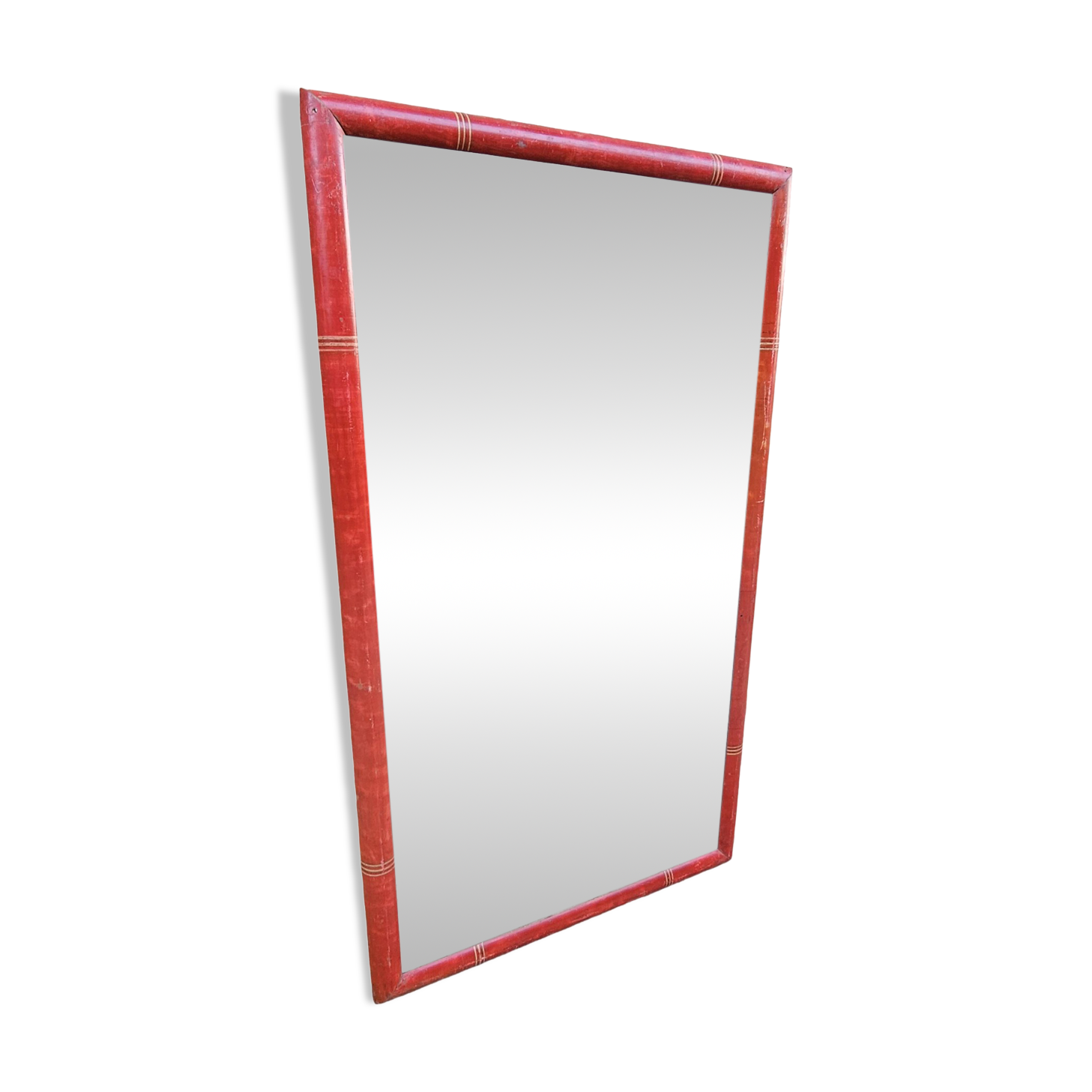 Antique mirror in Burmese teak.