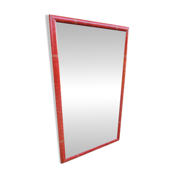 Antique mirror in Burmese teak.