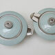 Art deco porcelain teapot and sweetener: maison cambet lyon