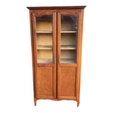 Old light wood display cabinet