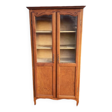 Ancienne vitrine placard en bois clair