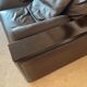 Convertible leather sofa