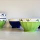 Set of 6 vintage Saturnia Italian porcelain bowls
