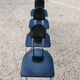 Set of 4 Bauhaus tubular steel chairs with wooden seats.