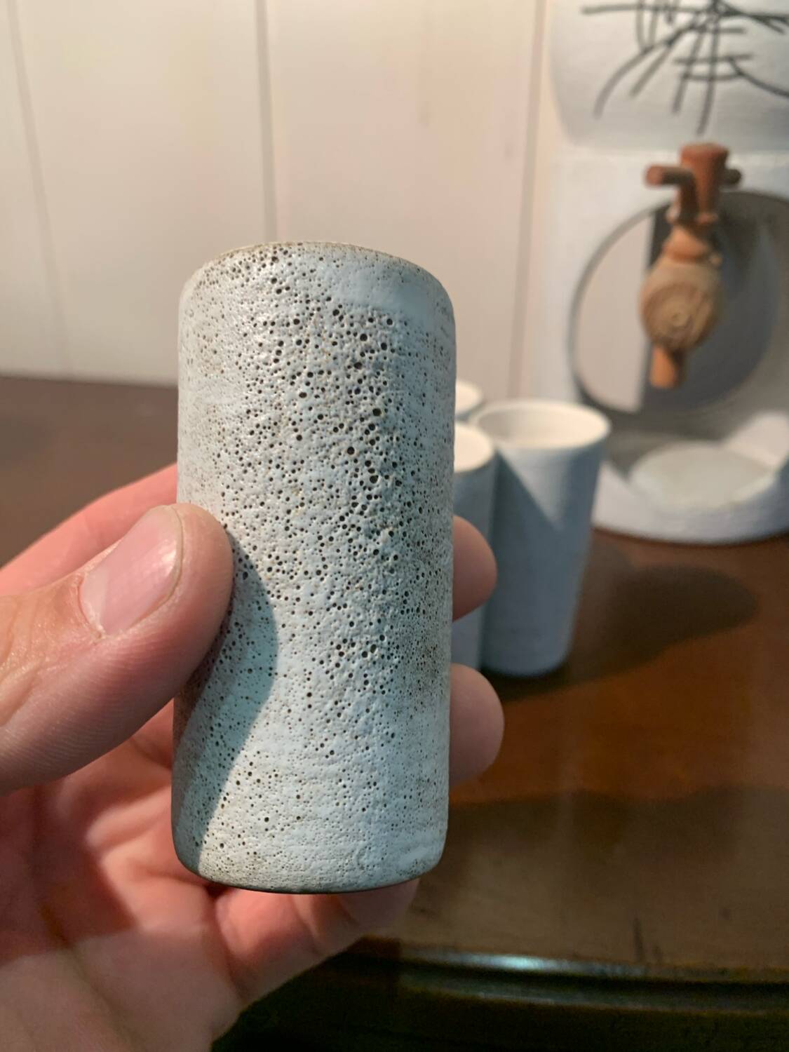 Vallauris Ceramic Fountain by Henri Cimal Vintage Circa 1960