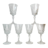 6 verres à eau en cristal Luminarc