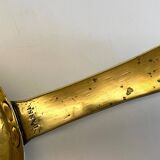 LOW HAND BRASS CANDLESTICK ANTIQUE