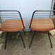 Pair of Jean-Louis Bonnant chairs, "My Uncle" Jacques Tati