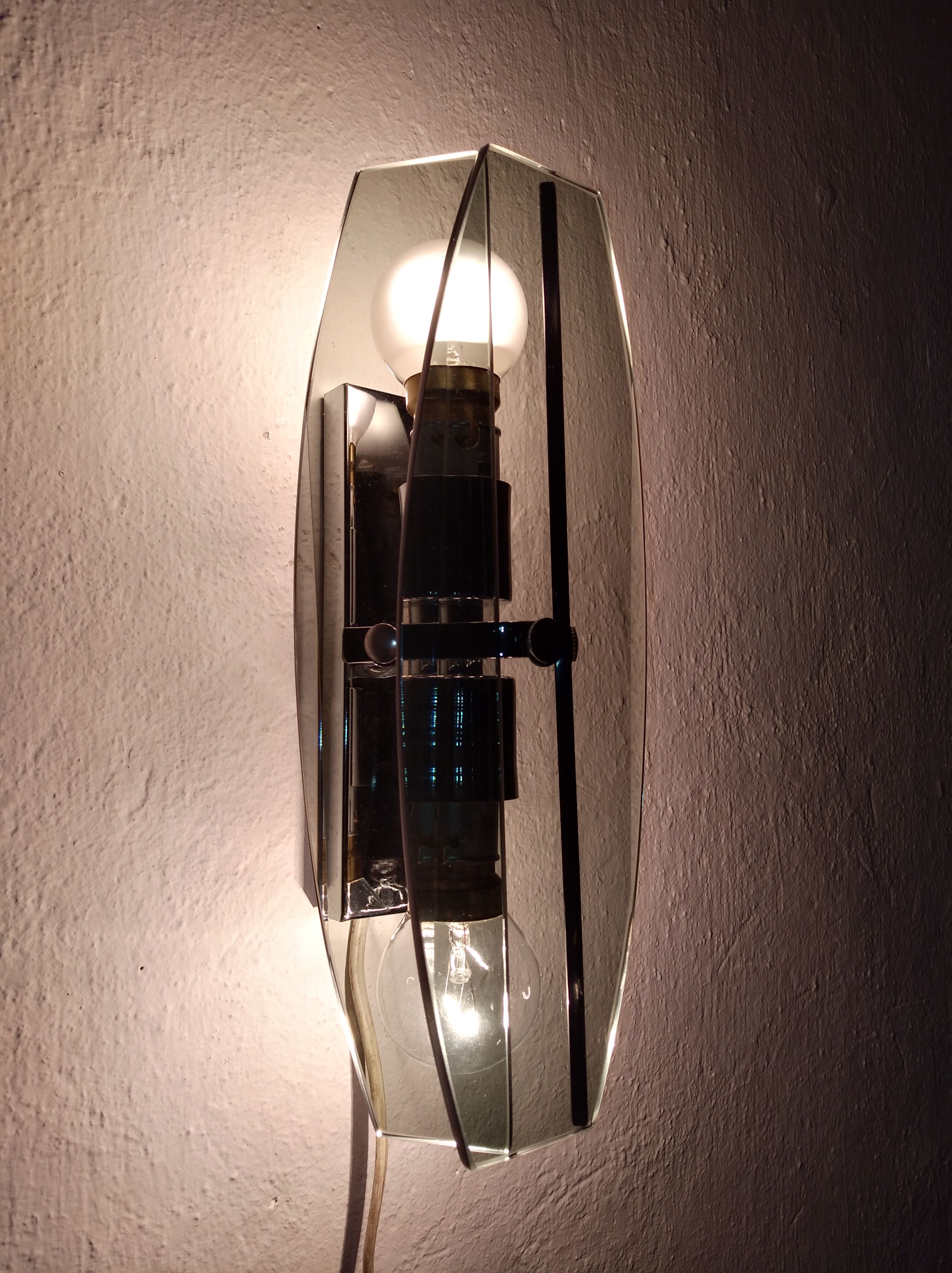 Pair of 70s wall light