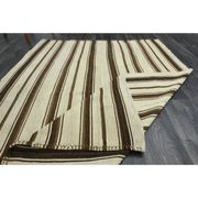 Vintage Turkish Oushak handmade wool cotton beige area rug  152x201