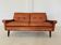 Svend Skipper vintage Danish mid-century 2 person cognac leather sofa