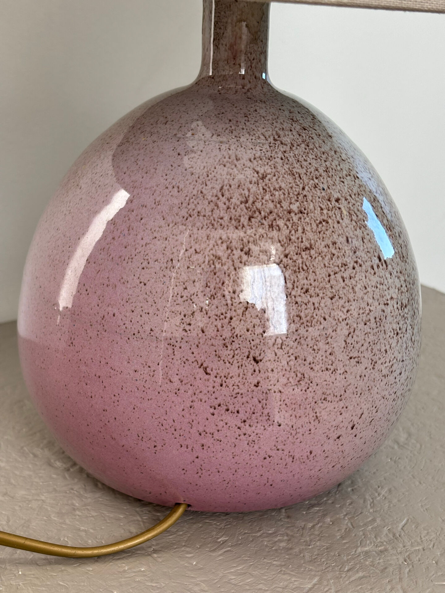 Lamp signed Les Cyclades Anduze - Roland Zobel