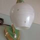Bedside lamp brass and opaline / vintage 50s-60s