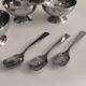 Set de 6 coupes à glace en inox vintage