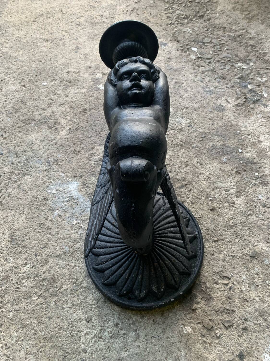 Pair of garden candlesticks