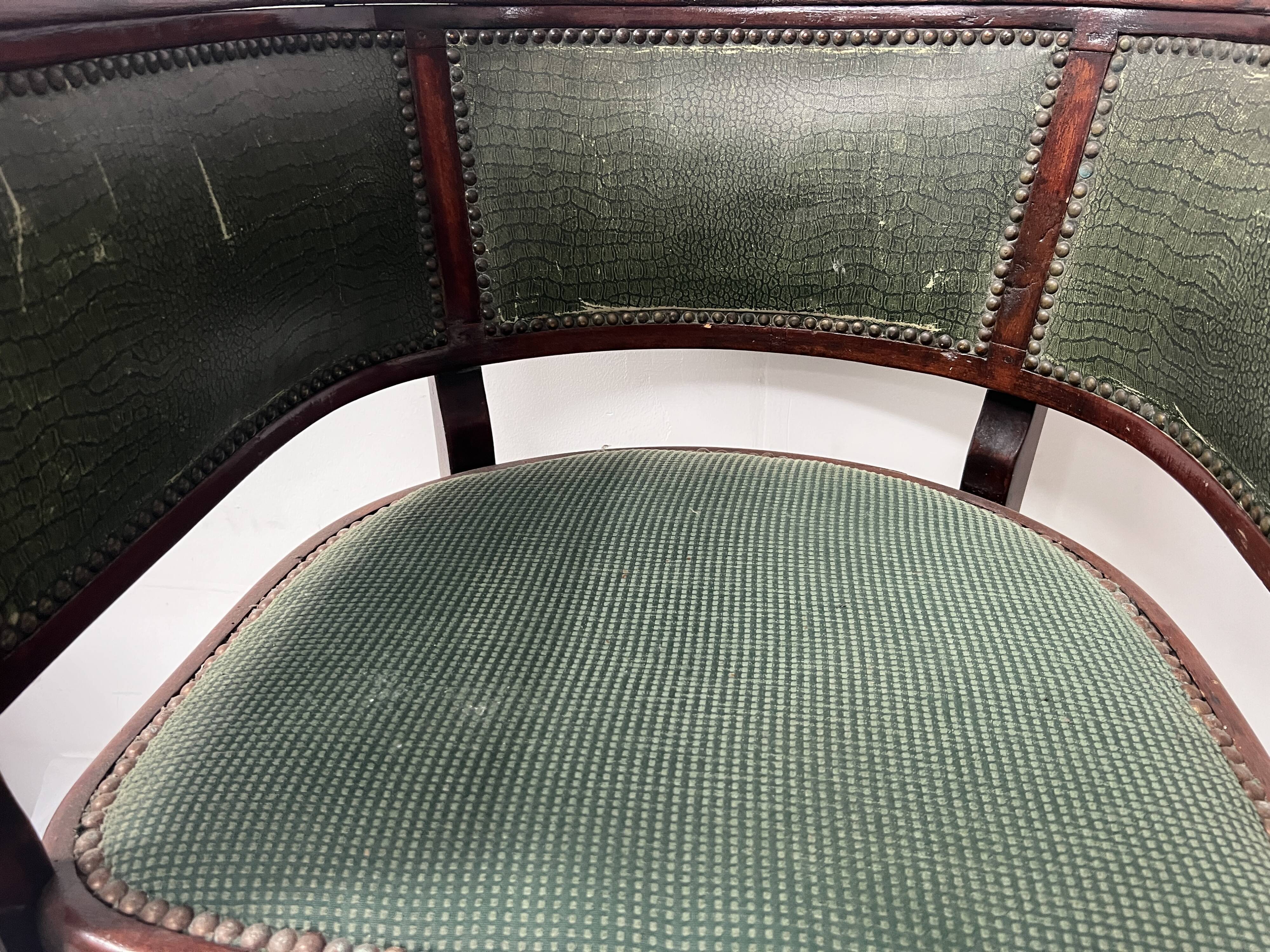 Art deco armchair in courbet wood "maison thonet" 20th century