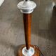 Mid-century lamp base in wood and metal