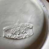 Wooden trompe-l'oeil coffee service – signed Vallauris Grandjean-Jourdan