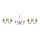 CVL (Val de Loire Creations) ~ Chandelier ~ Chatelet Collection - 5 lights ~ Burnished brass - 21st century