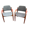 deux fauteuils modèle 62A conçus par Arne Vodder pour Sibast Møbler,