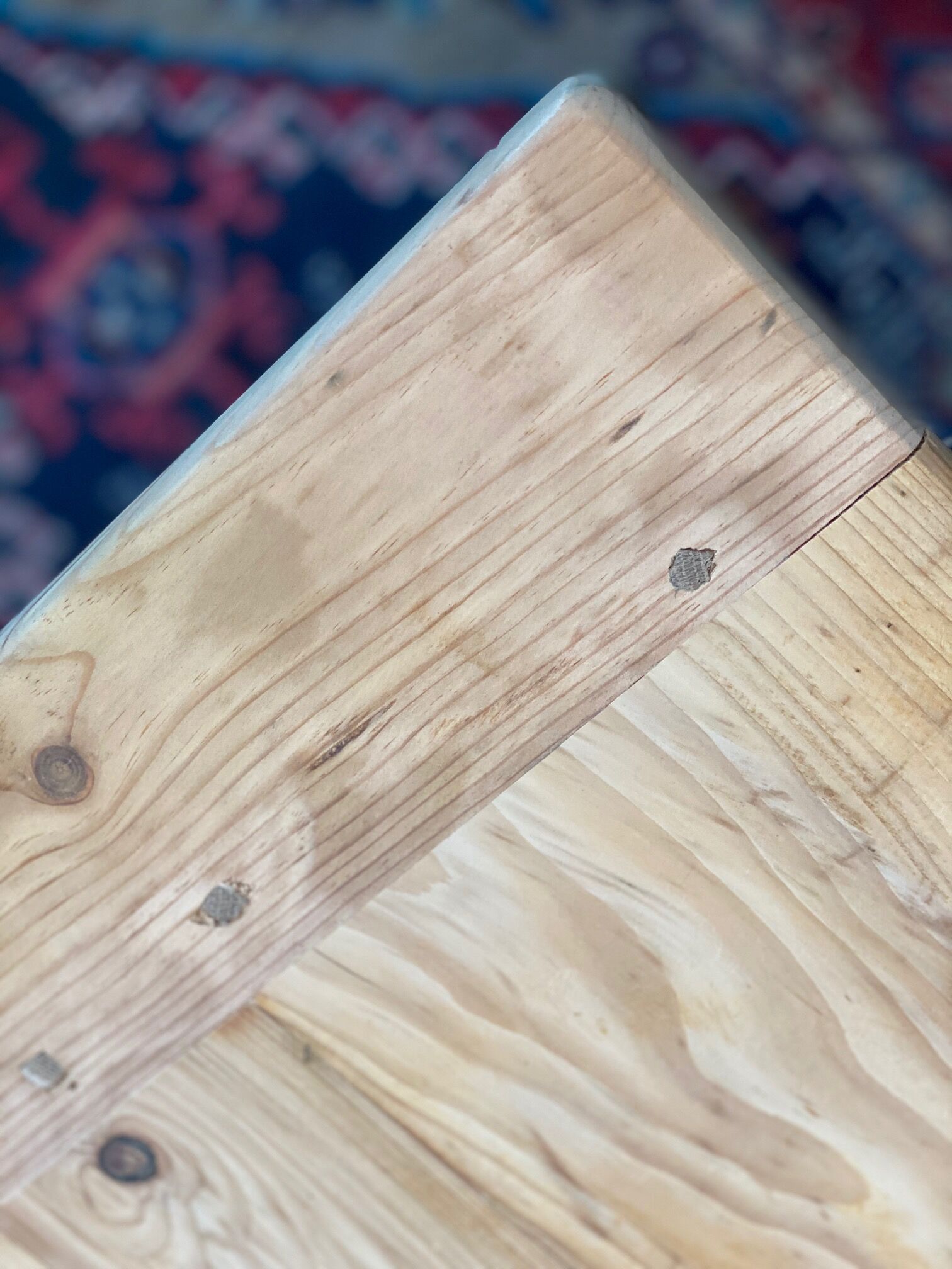 Farm table feet turned