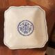 Old Dish Basket Vegetable Dish Earthenware Gien Rouen Renaissance Blue Model