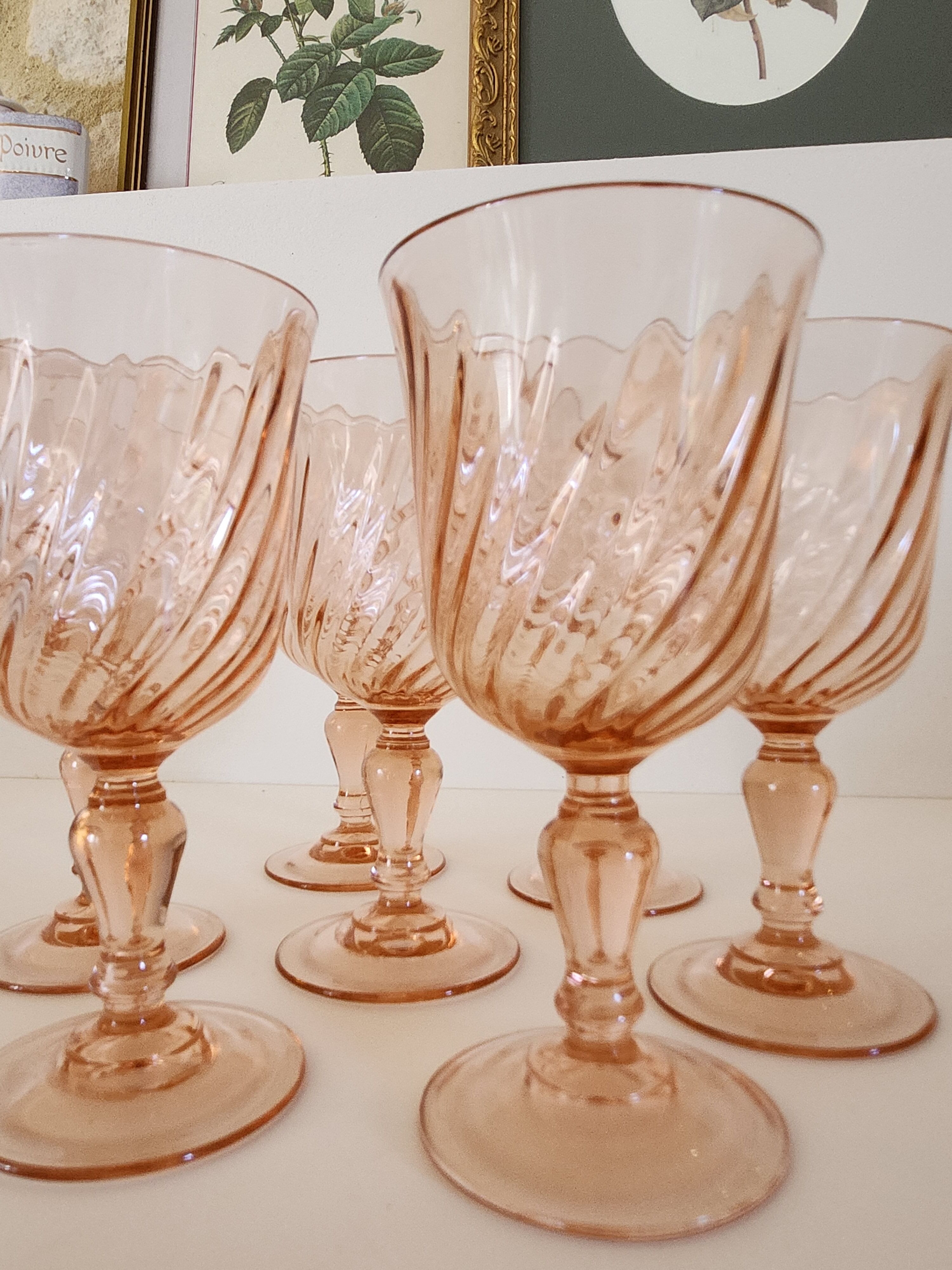 7 white wine glasses Rosaline Arcoroc (medium model)