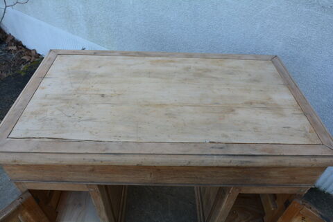 Antique desk in natural wood