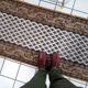 Vintage Indian Carpet Seraband handmade 71cm x 266cm 1970s