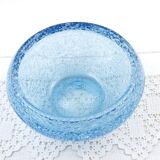 Bol en verre bleu pâle vintage