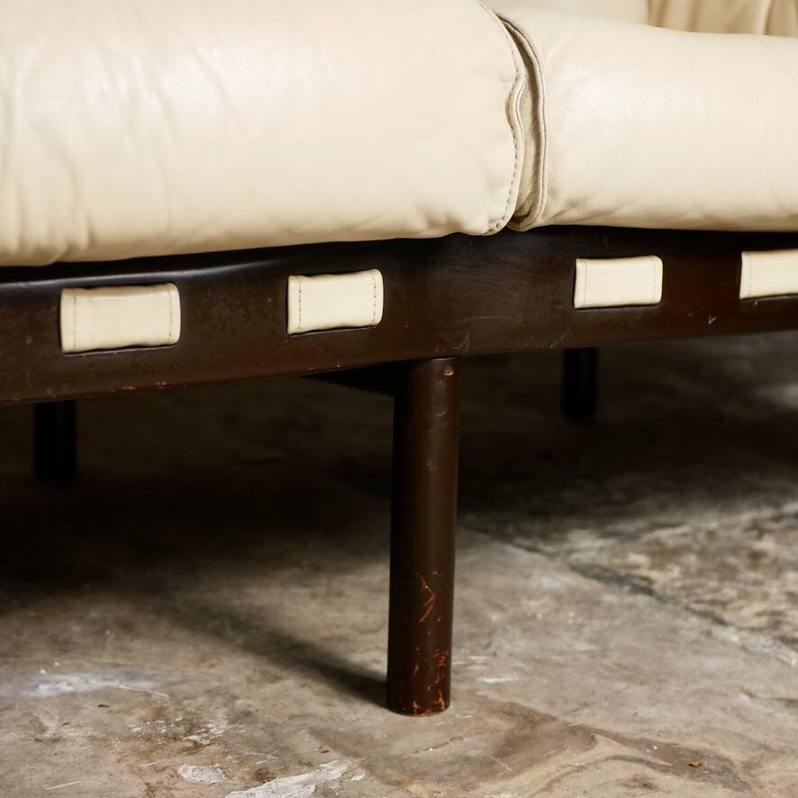 Scandinavian leather sofa by Sven Ellekaer for Coja, 1970