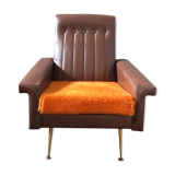 Vintage armchair in skaï