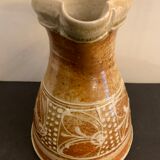 Signed ceramic pitcher or decanter