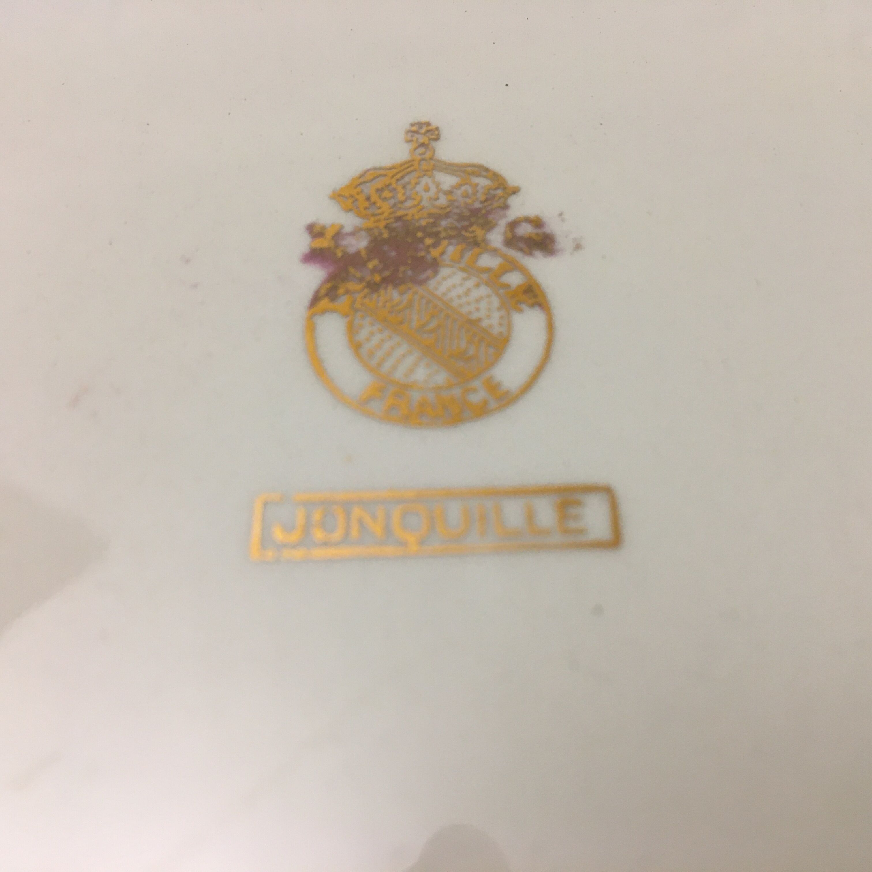 Round serving dish "K&G Lunéville Badonviller" Daffodil model