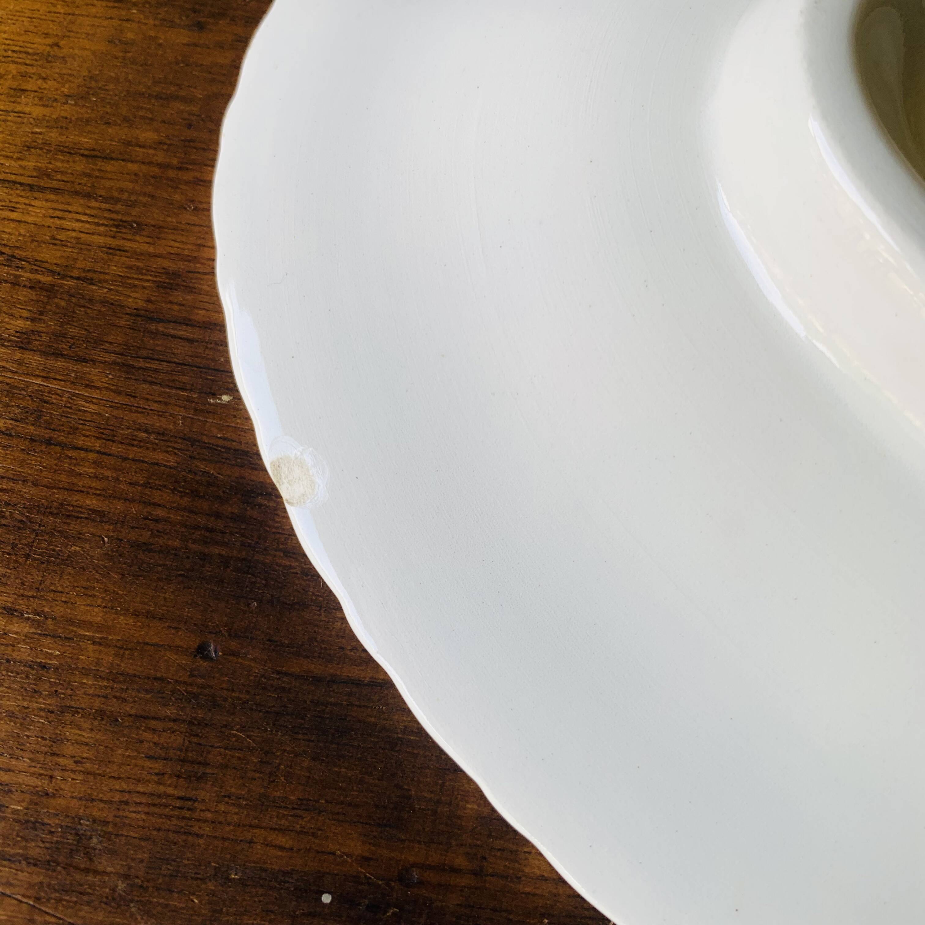 Grand plat à poisson Gien modèle Baie d'Halong