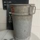 Old zinc florist vase