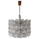 Large floral chandelier Mid Century Modern attributed to Emil Stejnar 1970s