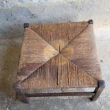 Straw coffee table