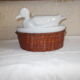 Terrine en faïence forme canard