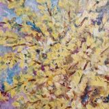 Tableau de fleurs jaune