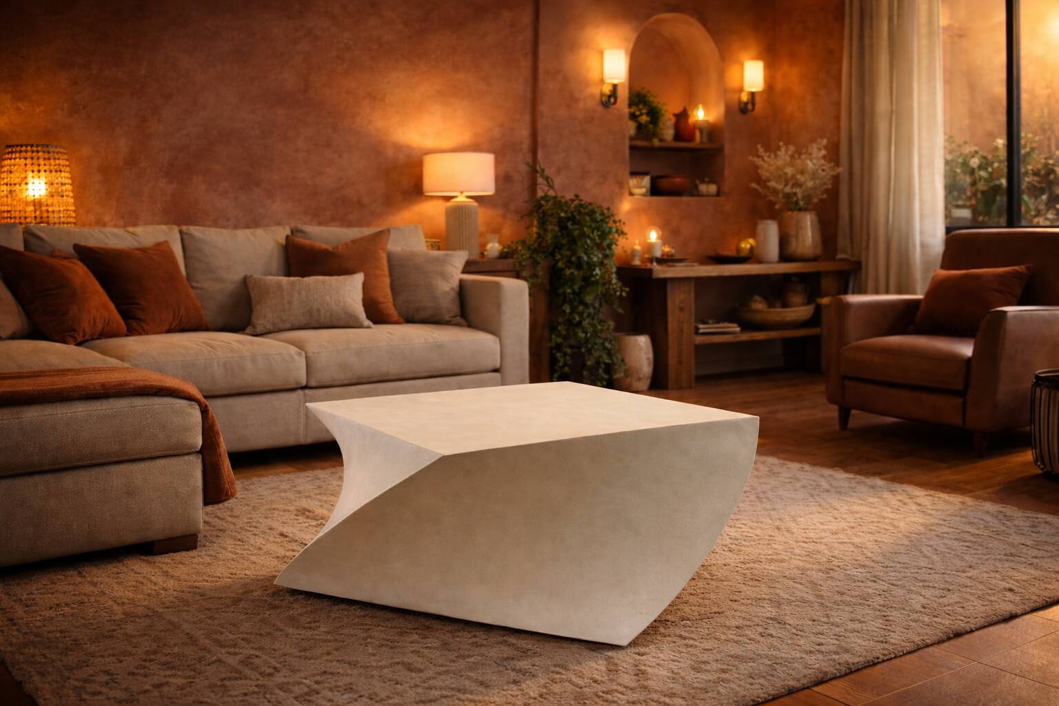 Table Flow Polished Concrete