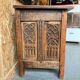 Carved wooden chest