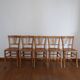 Lot de 8 chaises bistrot clair Luterma