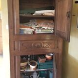 Old wardrobe "standing man" solid wood