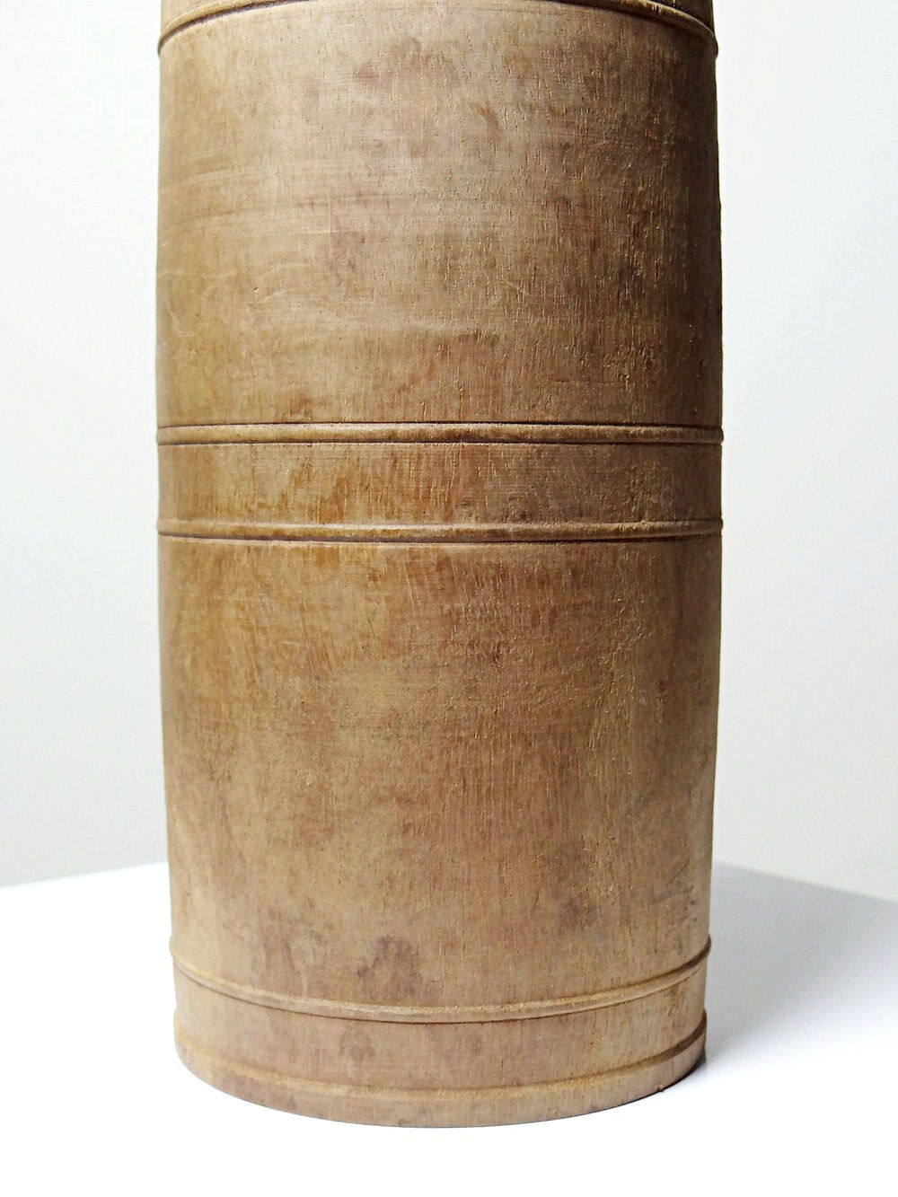 Old turned wooden case/box, 19th-20th century, mechanical? beekeeping?